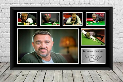 Stephen hendry signed photo - stephen,