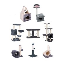 Cat Tree Scratching Post Kitten Scratcher Pole Bed Toy Climbing Activity Centre