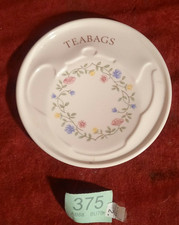 vintage Johnson's Summer Chintz Tea Bags Melamine Rest Vgc