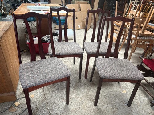 Vintage wooden dining chairs - wooden,