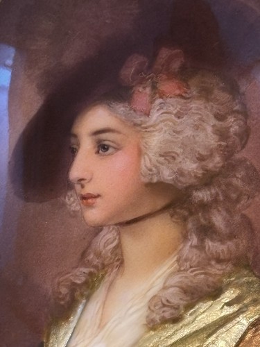 Beautiful french enamel oil - a,