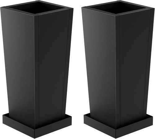 Metal tall outdoor planters - outdoor,
