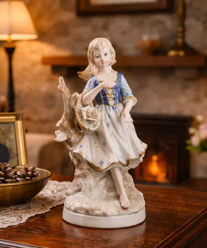 German porcelain figurine - german,
