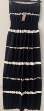 LADIES BANDEAU NAVY BLUE WHITE