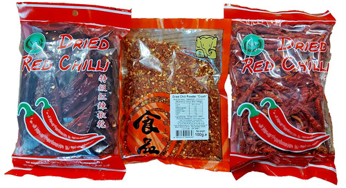 Thai dried red chili - chili, selection