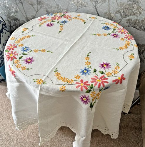Vintage off white irish - irish, linen