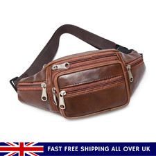 LARGE LEATHER BUM WAIST BAG