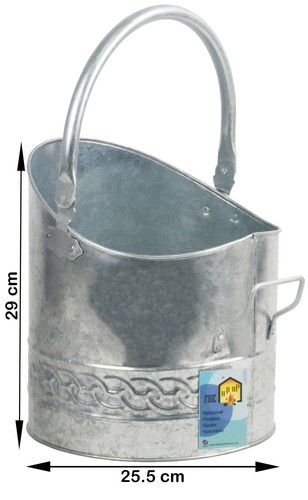Fireside coal bucket - coal, 29cm
