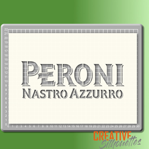 Peroni beer stencil - summer, bar