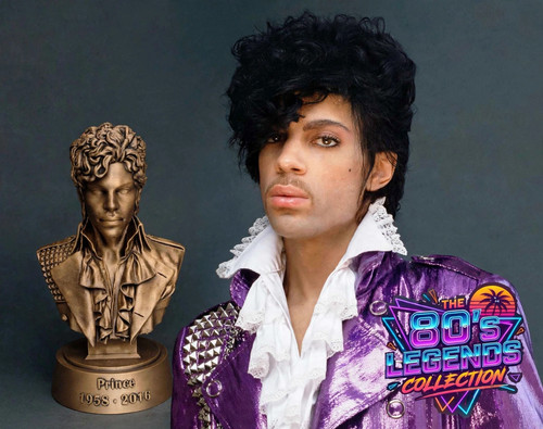 Prince bust statue purple - prince,
