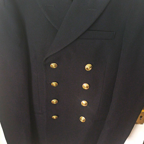 Men black wool barathea - black,