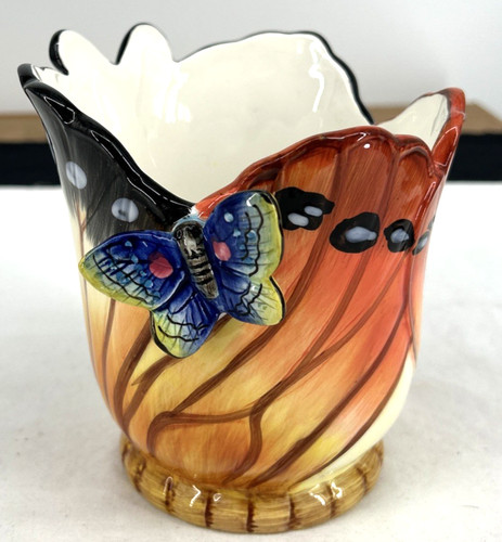 Butterfly wings vase porcelain - wings,