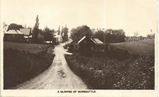 Morebattle near Yetholm & Kelso. Glimpse of Morebattle by A.& W.Easton, Jedburgh