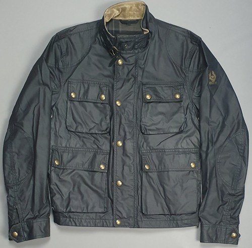 Belstaff burgess black waxed - burgess,