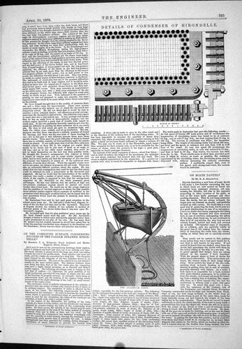 Old print condenser hirondelle - print,