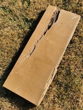 BURMESE TEAK   Wood  310mm x 50mm x 920mm. Log Plank Offcut. 