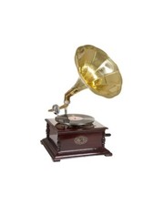 Brass Horn Gramophone   – 78