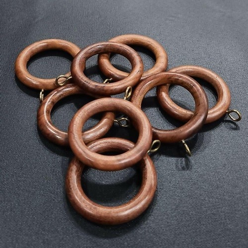 Wooden curtain drapery rings - curtain,
