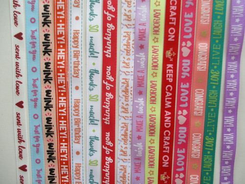 Dovecraft grosgrain sentiment - dovecraft,