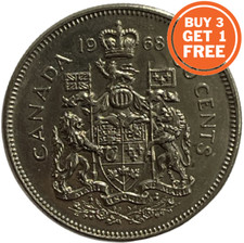 50 CANADIAN CENT - CHOOSE THE DATE - 1968 ONWARDS - CANADA