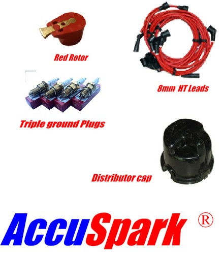 Morris minor 8mm leads - morris, leads,ac9c