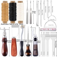 Leather Sewing Kit,Upholstery Repair Tool,Leather Hand Stitching Kit,Needle Sets