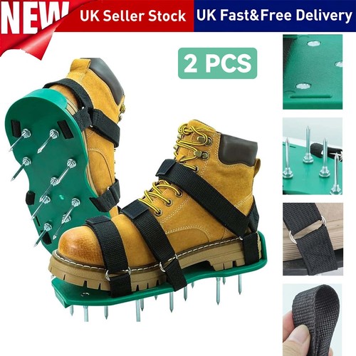 Pair lawn aerator shoes garden - shoes,