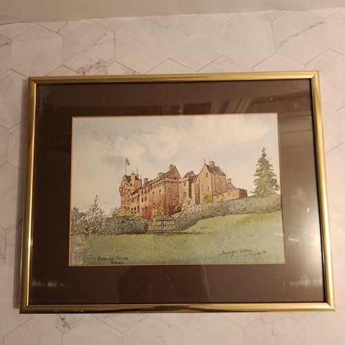 Vintage watercolour brodick - vintage,