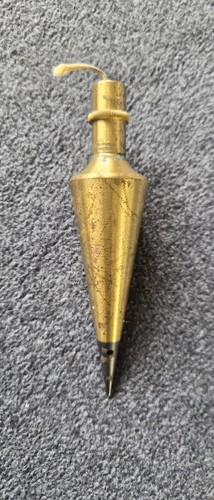Vintage brass plumb bob - vintage,