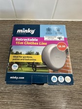 MINKY RETRACTABLE OUTDOOR CLOTHES REEL LINE 15M - WASHING LINE 