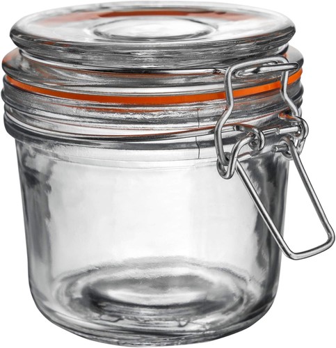 Glass storage jar - storage,