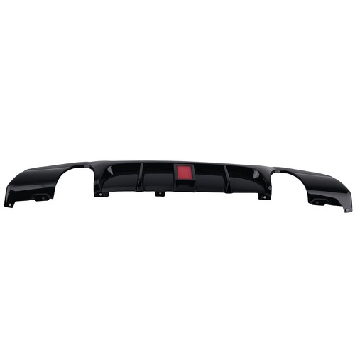 Gloss black rear diffuser - black,