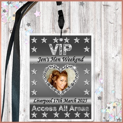 Personalised faux glitter vip - personalised,