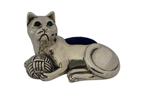 Solid silver pin - , in