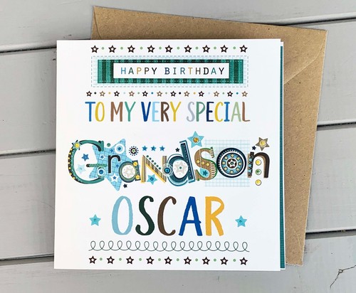 Birthday card for grandson