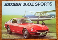 Datsun Nissan 260Z 2-Seater 1974 UK Market Sales Brochure