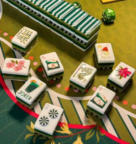 American mahjong tile - , set,four