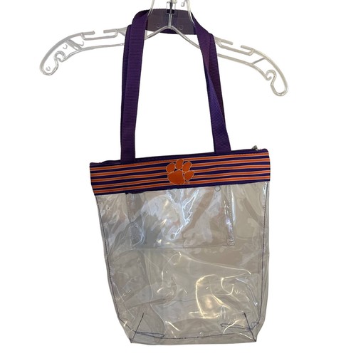 Clemson tiger clear - tote, bag