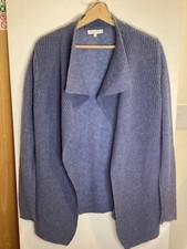 Vintage Deane & White Cashmere Waterfall Cardigan Size 12. Fine Knit  *repair