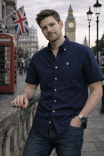 Mens Short Sleeve Oxford Shirt