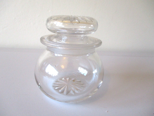 Small cut glass - cut, with