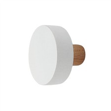 10 Pack Round White Door Knobs on Oat Stem 38mm – Classic Beech Wood Door Knobs
