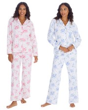 Ladies Floral Button Cotton