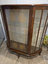 Curved GLASS display CABINET -