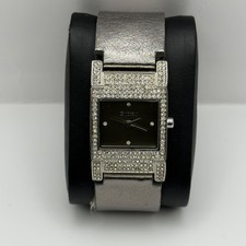 Working Ladies Morgan Silver Tone 26mm Quartz Watch New Battery Adjustable Strap