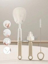 6-in-1 Silicone Baby Bottle Brush Set Cleaner w/ Straw & Pacifier Tools UK..