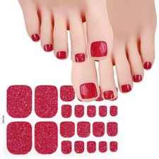Nail Art Sparkling Gradient Toe Nail Wraps Full Cover Polish Stickers (ZXJ032)