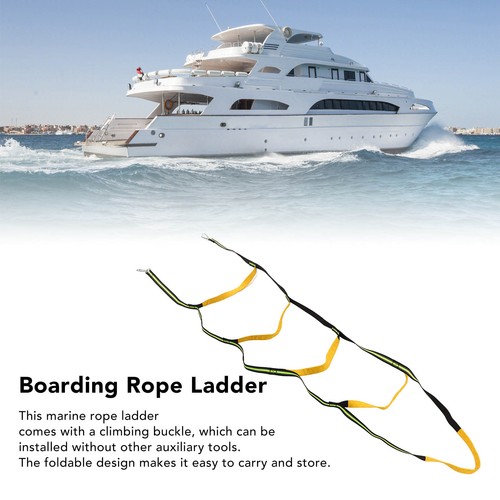 Step fishing rope ladder - step,