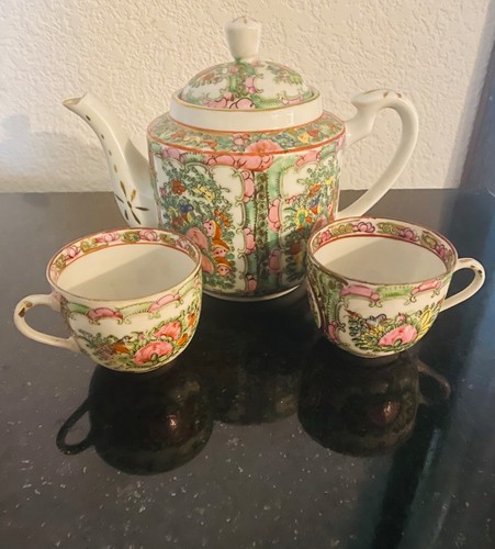 Antique hong kong - chinese, rose