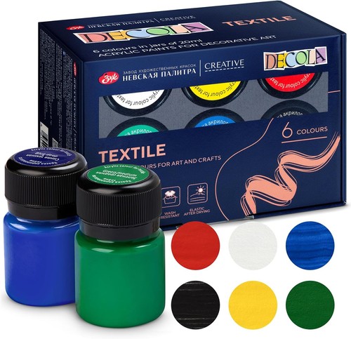 Decola fabric paints - paints, permanent